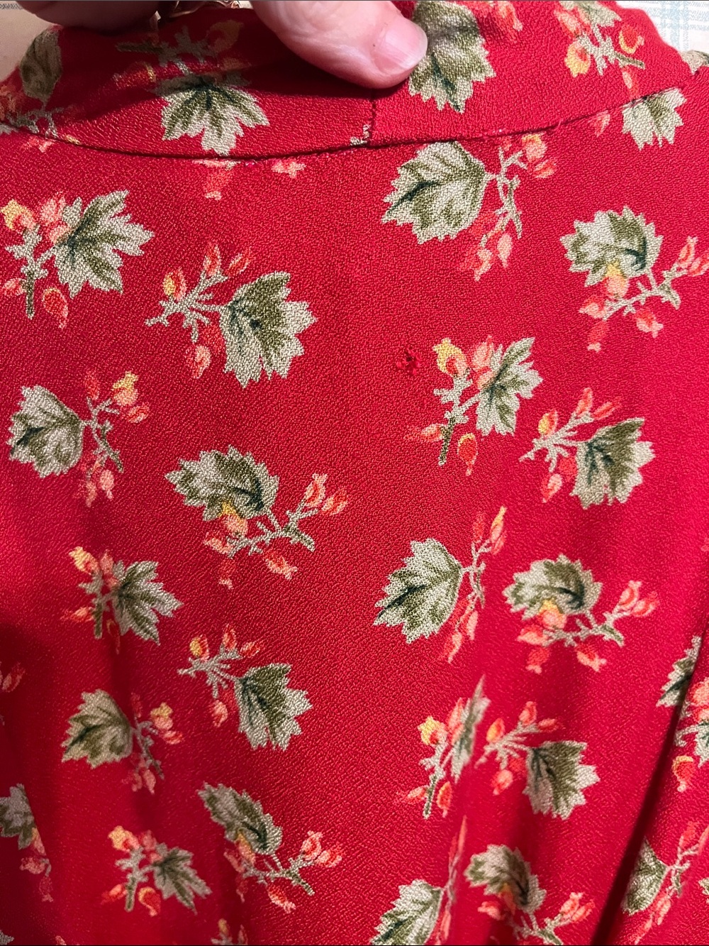 April Cornell Red Floral Maxi Dress - Picture 5 of 5